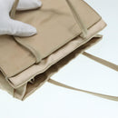 PRADA Hand Bag Nylon Beige Auth 88246-6