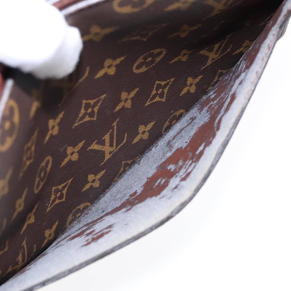 LOUIS VUITTON Monogram Pochette Homme Clutch Bag M51795 LV Auth 88250