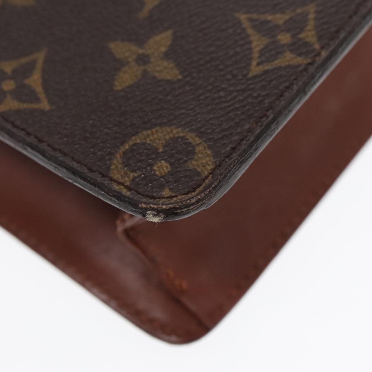 LOUIS VUITTON Monogram Pochette Homme Clutch Bag M51795 LV Auth 88250