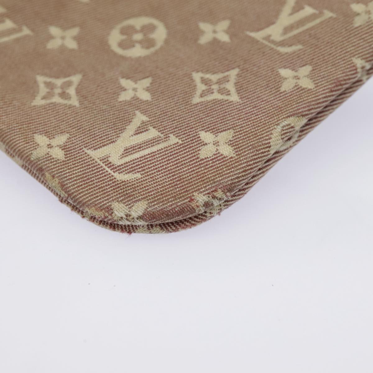 LOUIS VUITTON Monogram Idylle Pochette Cles Coin Purse Sepia M62996 Auth 88256