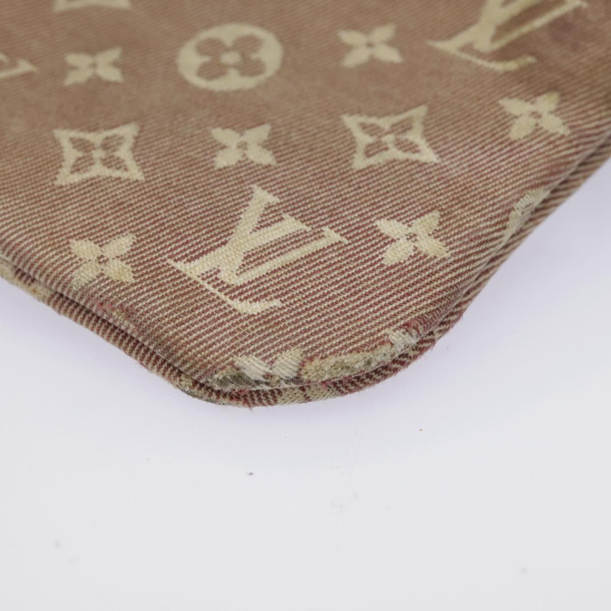 LOUIS VUITTON Monogram Idylle Pochette Cles Coin Purse Sepia M62996 Auth 88256