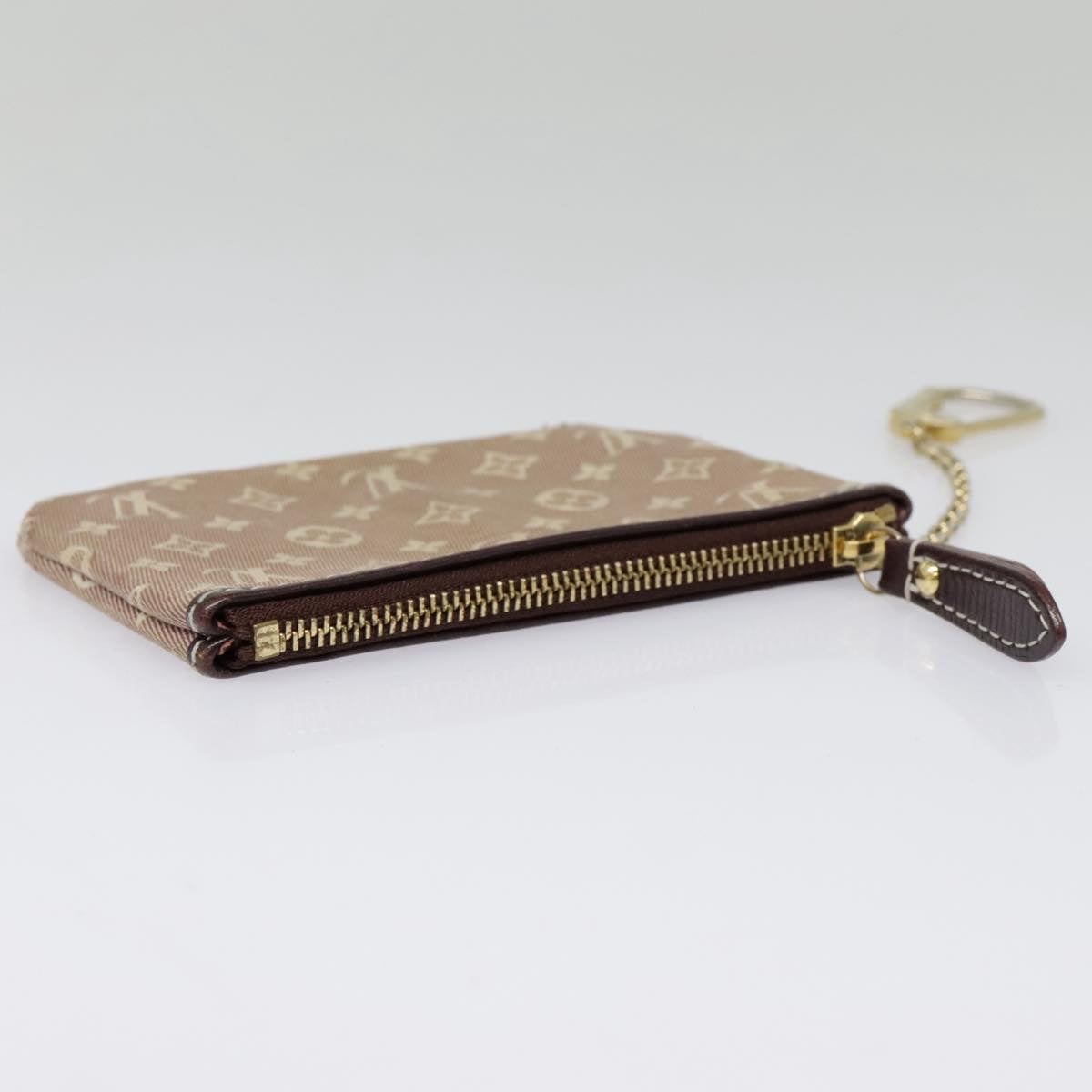 LOUIS VUITTON Monogram Idylle Pochette Cles Coin Purse Sepia M62996 Auth 88256