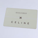 CELINE Tote Bag Leather Silver Auth 88261-12