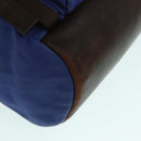 PRADA Backpack Canvas Blue Auth 88293-9