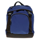 PRADA Backpack Canvas Blue Auth 88293-13