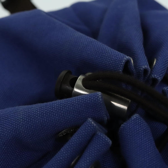 PRADA Backpack Canvas Blue Auth 88293