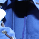 PRADA Backpack Canvas Blue Auth 88293-11