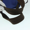 PRADA Backpack Canvas Blue Auth 88293-8