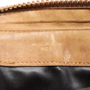 CELINE Macadam Canvas Shoulder Bag Beige Auth 88295-12