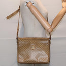 CELINE Macadam Canvas Shoulder Bag Beige Auth 88295-24