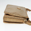CELINE Macadam Canvas Shoulder Bag Beige Auth 88295-4
