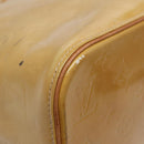 LOUIS VUITTON Monogram Vernis Houston Hand Bag Beige M91004 LV Auth 88302-9