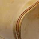 LOUIS VUITTON Monogram Vernis Houston Hand Bag Beige M91004 LV Auth 88302-16
