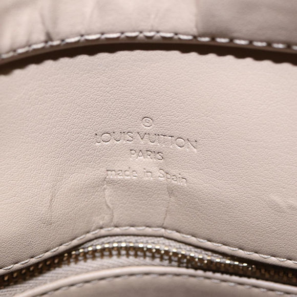 LOUIS VUITTON Monogram Vernis Houston Handtasche Beige M91004 LV Auth 88302