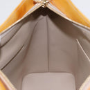 LOUIS VUITTON Monogram Vernis Houston Hand Bag Beige M91004 LV Auth 88302-19