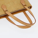 LOUIS VUITTON Monogram Vernis Houston Hand Bag Beige M91004 LV Auth 88302-7