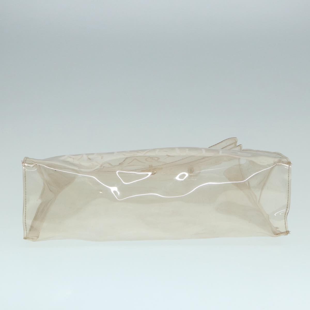 HERMES Vinyl Kelly Hand Bag Vinyl Clear Auth 88306