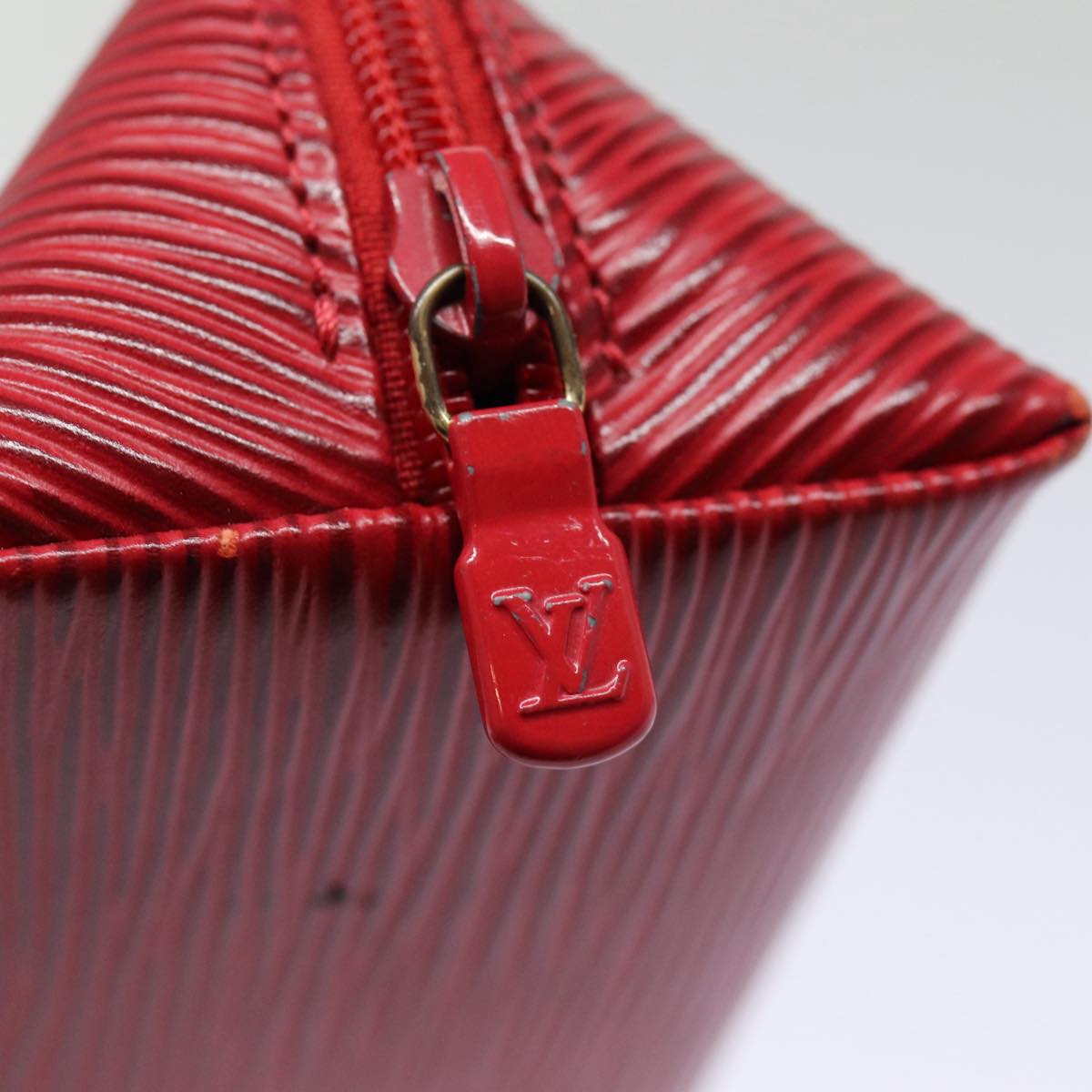 LOUIS VUITTON Epi Trousse Crayons Pen Case Red M56547 LV Auth 88307