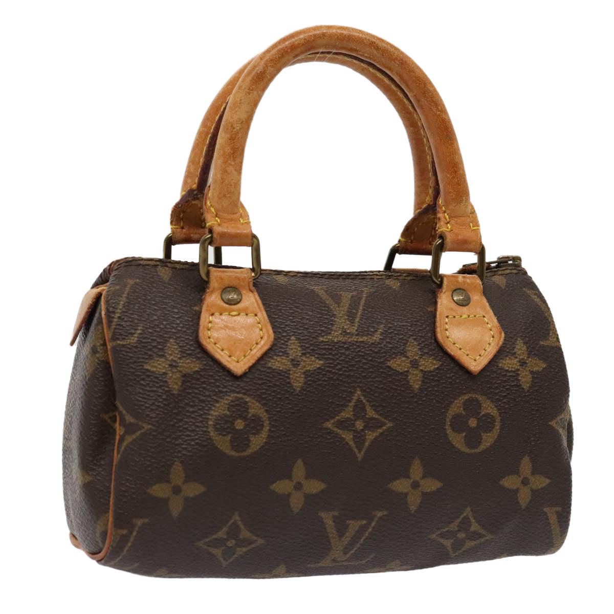 LOUIS VUITTON Monogram Mini Speedy Hand Bag M41534 LV Auth 88319