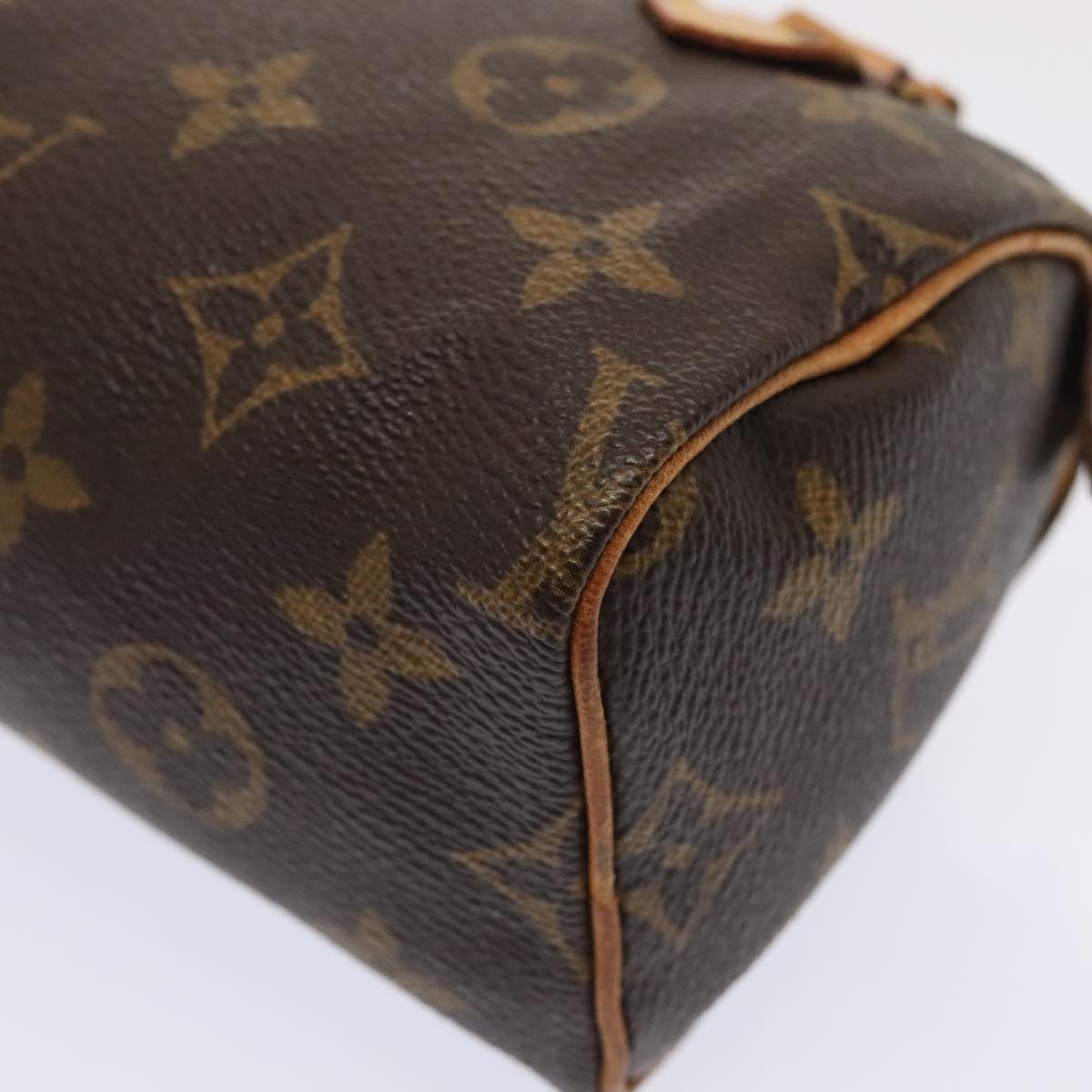 LOUIS VUITTON Monogram Mini Speedy Hand Bag M41534 LV Auth 88319