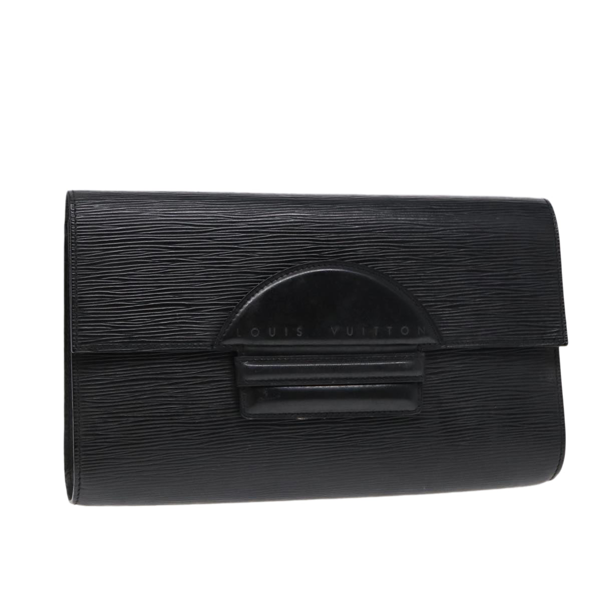 LOUIS VUITTON Epi Chaillot Clutch Bag Black M52542 LV Auth 88321