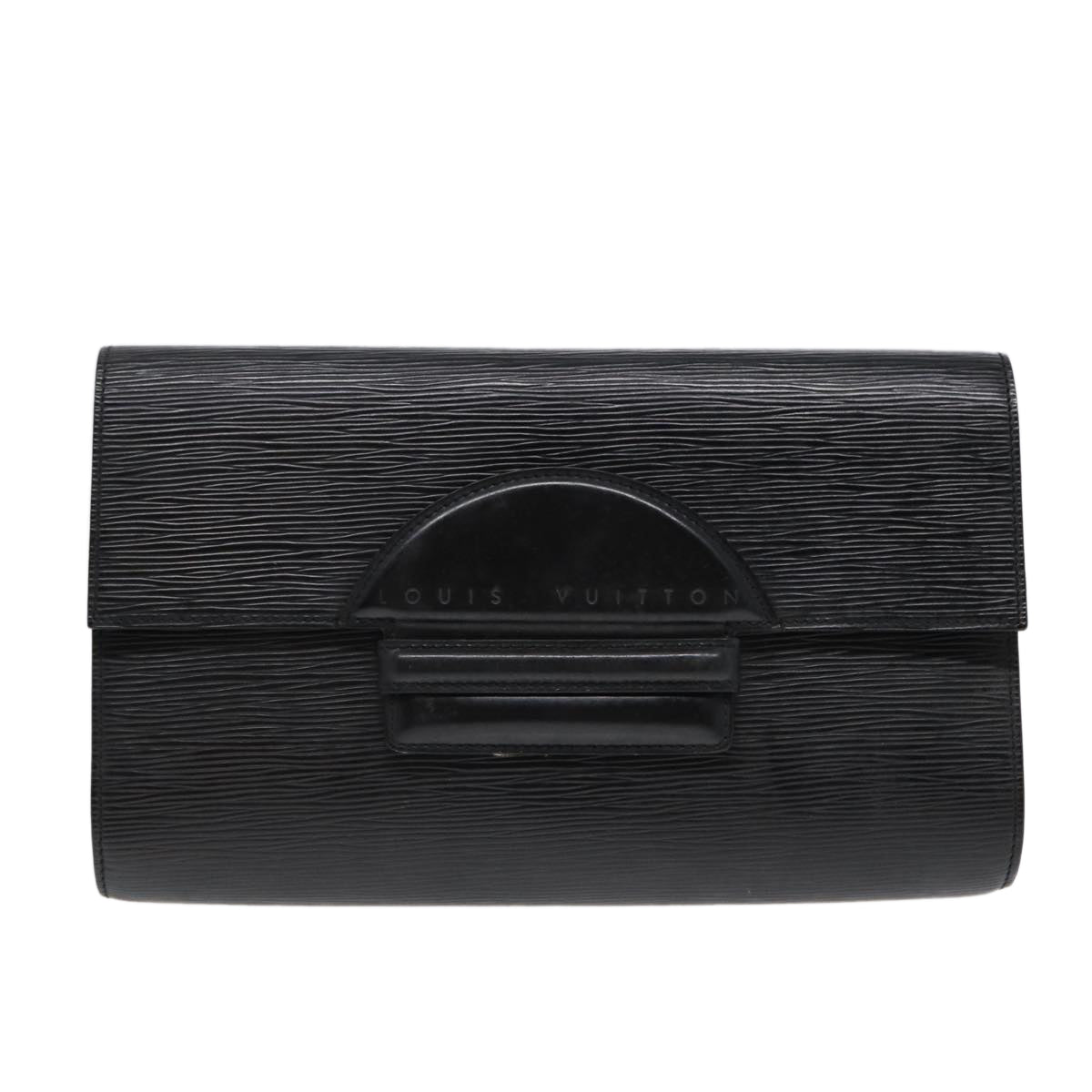 LOUIS VUITTON Epi Chaillot Clutch Bag Black M52542 LV Auth 88321