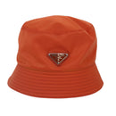 PRADA Fischerhut Nylon L Orange Auth 88334V-13