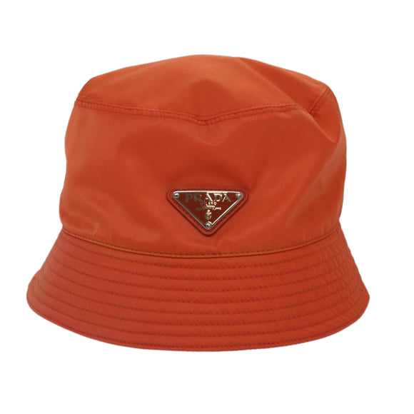 PRADA Fischerhut Nylon L Orange Auth 88334V