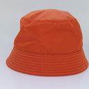 PRADA Fischerhut Nylon L Orange Auth 88334V-4
