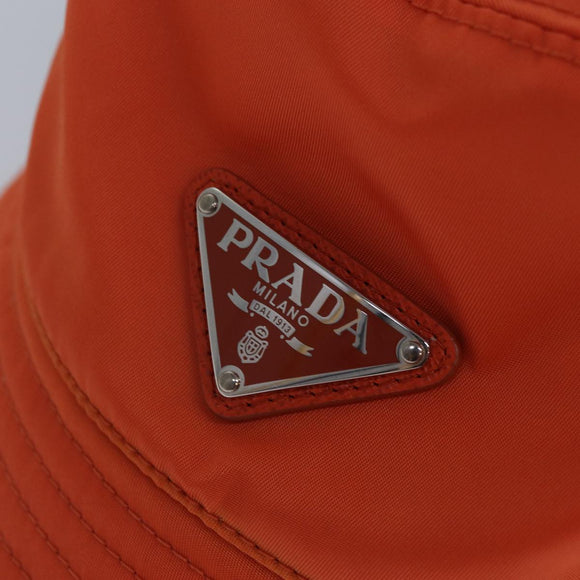 PRADA Fischerhut Nylon L Orange Auth 88334V
