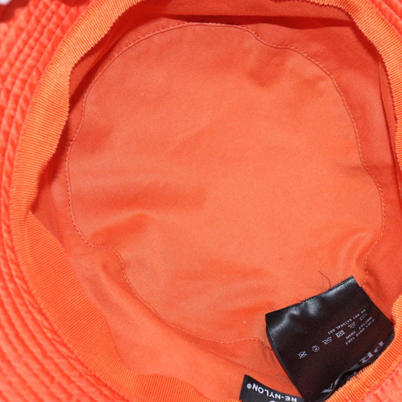 PRADA Fischerhut Nylon L Orange Auth 88334V
