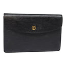 LOUIS VUITTON Epi Montaigne 23 Clutch Bag Black M52662 LV Auth 88335-1