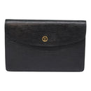 LOUIS VUITTON Epi Montaigne 23 Clutch Bag Black M52662 LV Auth 88335-2