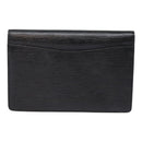 LOUIS VUITTON Epi Montaigne 23 Clutch Bag Black M52662 LV Auth 88335-3