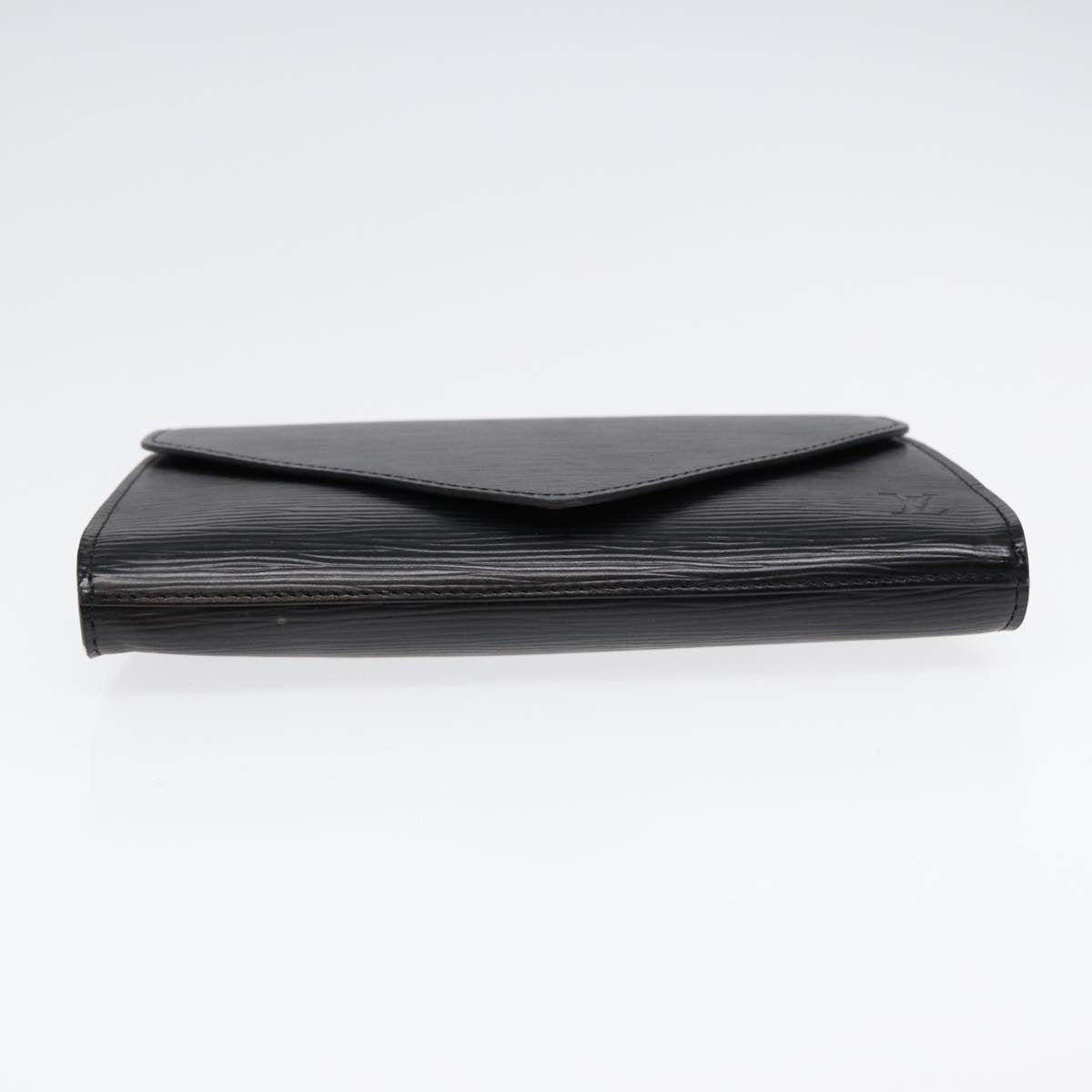 LOUIS VUITTON Epi Art Deco Clutch Bag Black M52632 LV Auth 88337