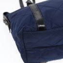 PRADA Shoulder Bag Nylon Navy Silver Auth 88342-14