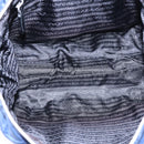 PRADA Shoulder Bag Nylon Navy Silver Auth 88342-11