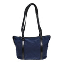 PRADA Shoulder Bag Nylon Navy Silver Auth 88342-13