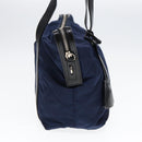PRADA Shoulder Bag Nylon Navy Silver Auth 88342-3