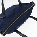 PRADA Shoulder Bag Nylon Navy Silver Auth 88342-6