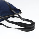 PRADA Shoulder Bag Nylon Navy Silver Auth 88342-7