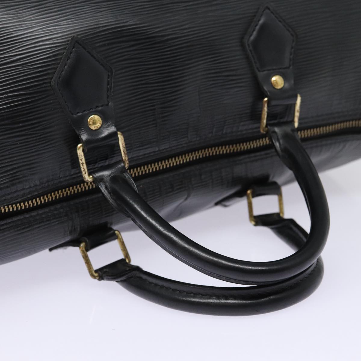 LOUIS VUITTON Epi Speedy 30 Hand Bag Noir Black M43002 LV Auth 88366