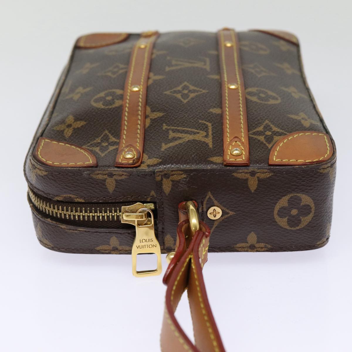 LOUIS VUITTON Monogram Soft Trunk Posh Clutch Bag M44779 LV Auth 88388