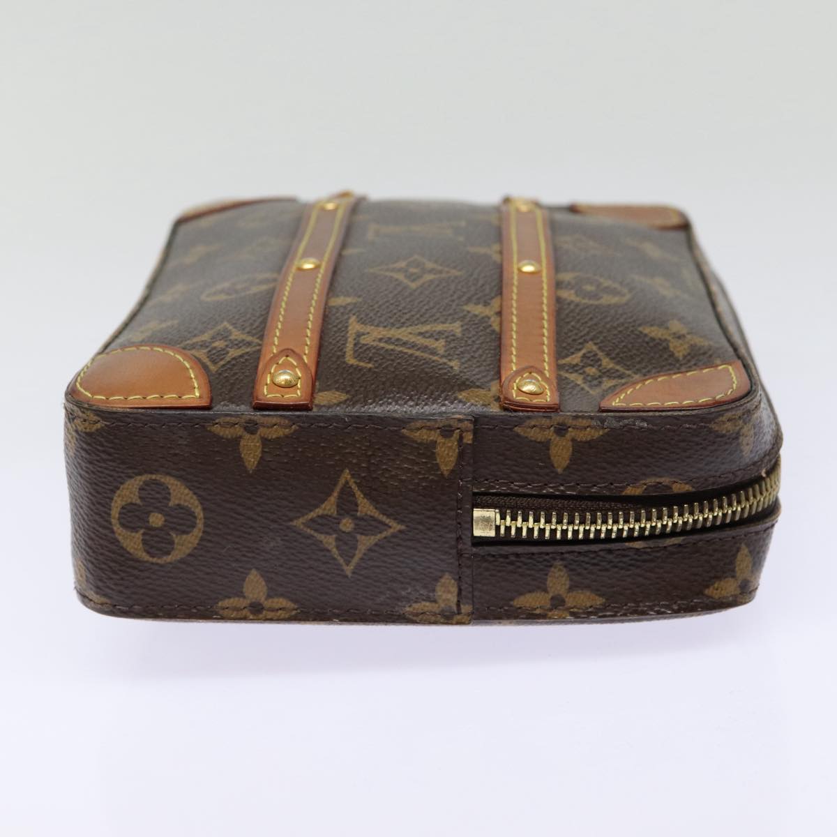 LOUIS VUITTON Monogram Soft Trunk Posh Clutch Bag M44779 LV Auth 88388