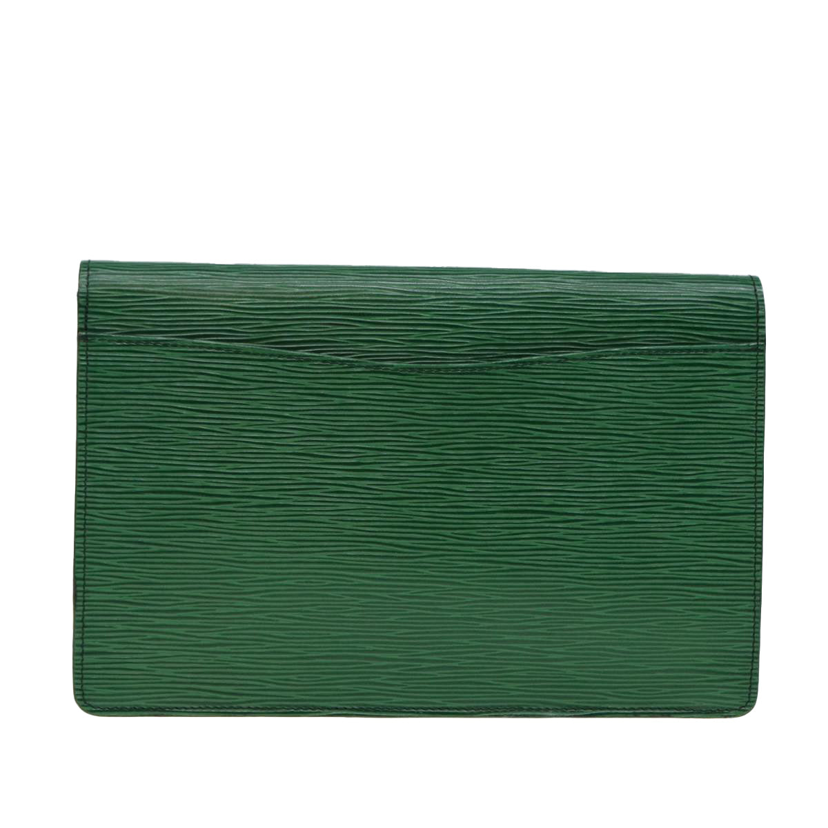 LOUIS VUITTON Epi Montaigne 27 Clutch Bag Green M52654 LV Auth 88397 - 0