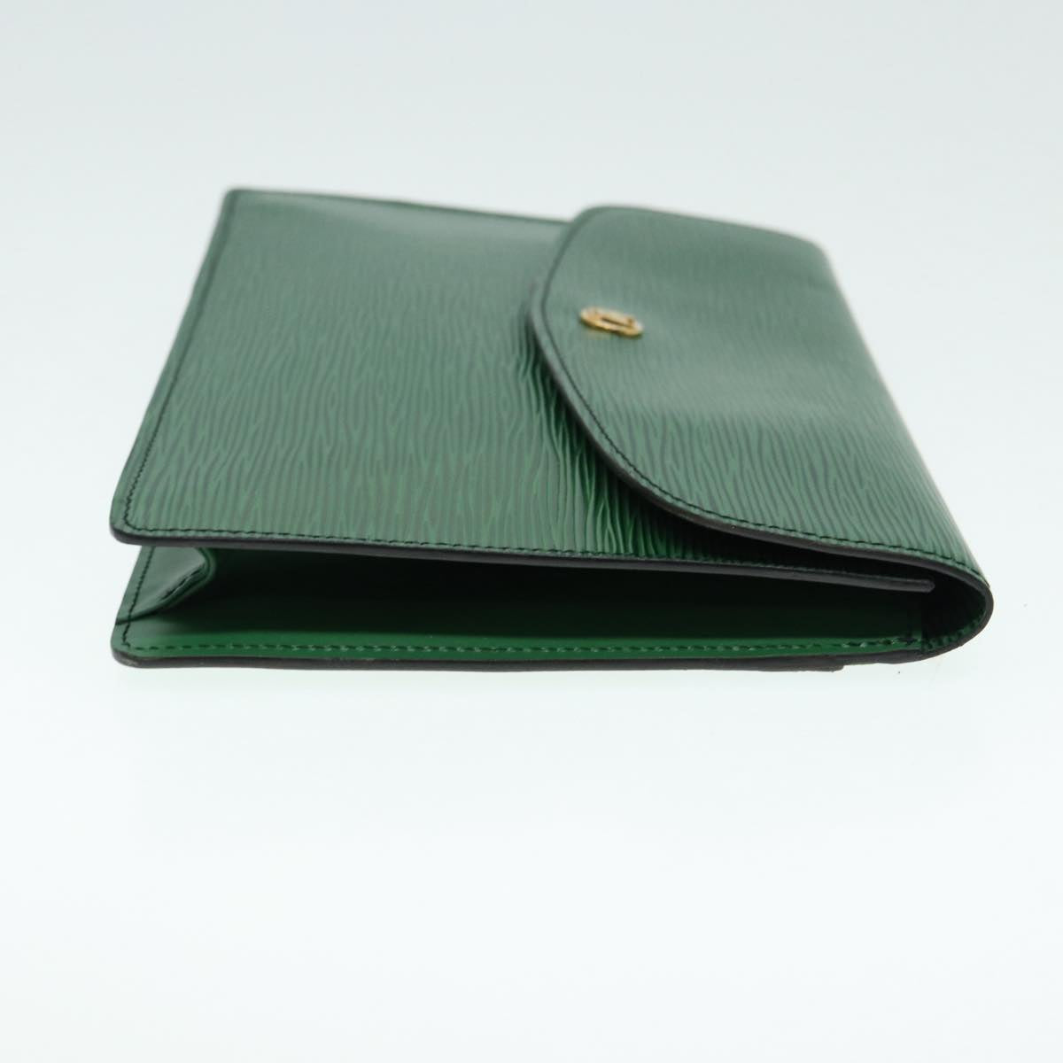 LOUIS VUITTON Epi Montaigne 27 Clutch Bag Green M52654 LV Auth 88397