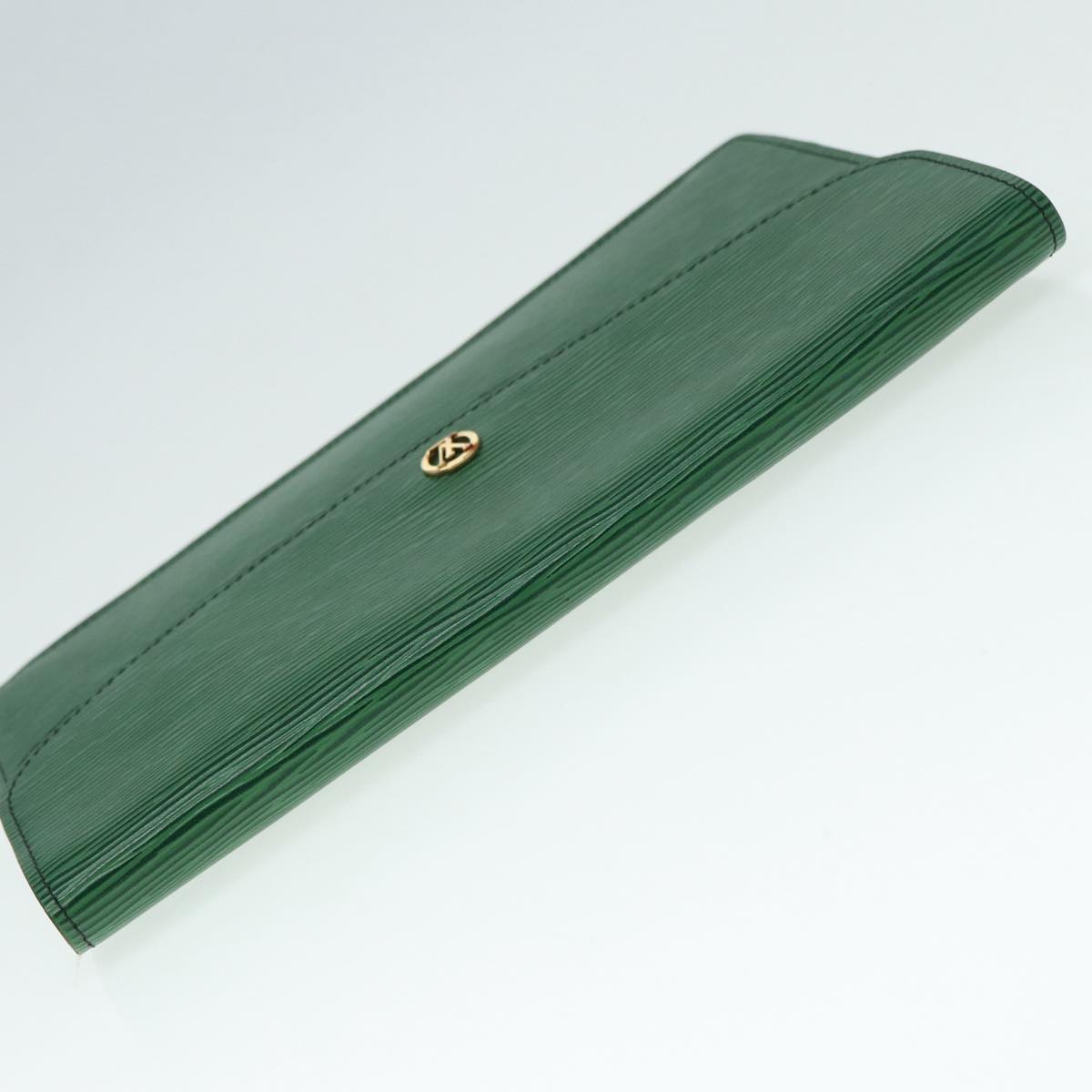 LOUIS VUITTON Epi Montaigne 27 Clutch Bag Green M52654 LV Auth 88397