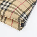 BURBERRY Nova Check Shoulder Bag PVC Beige Auth 88400-14