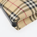 BURBERRY Nova Check Shoulder Bag PVC Beige Auth 88400-15