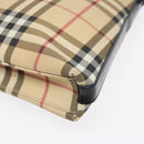BURBERRY Nova Check Shoulder Bag PVC Beige Auth 88400-16